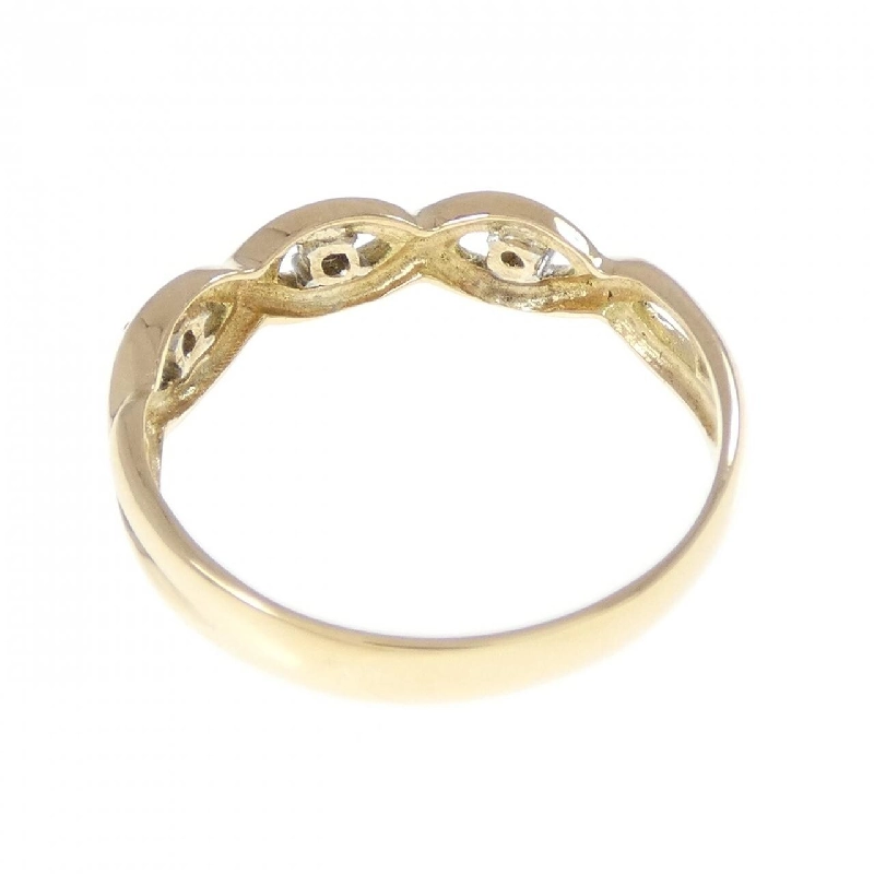 Nhẫn kim cương K18YG/K18WG 0.045CT 666854