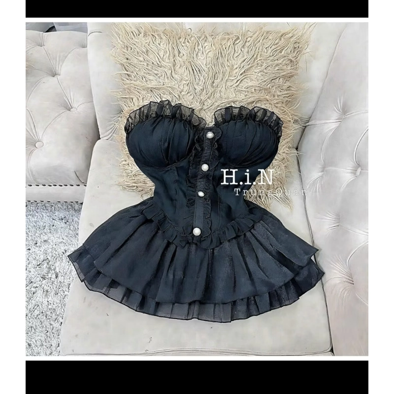 Set áo cúp ngực + váy 470775