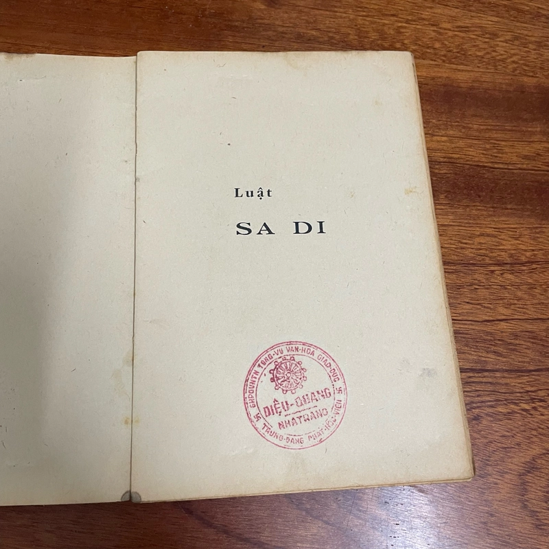 [Sách Xưa] - II Sách Phật Giáo: Luật Sadi - Trí Quang (Dịch) - PL. 2514. 1970 495558