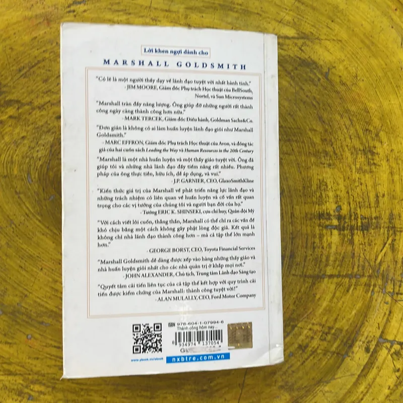 THÀNH CÔNG HÔM NAY CHƯA CHẮC THÀNH ĐẠT NGÀY MAI- Marshall goldsmith & mark reiter 1002488