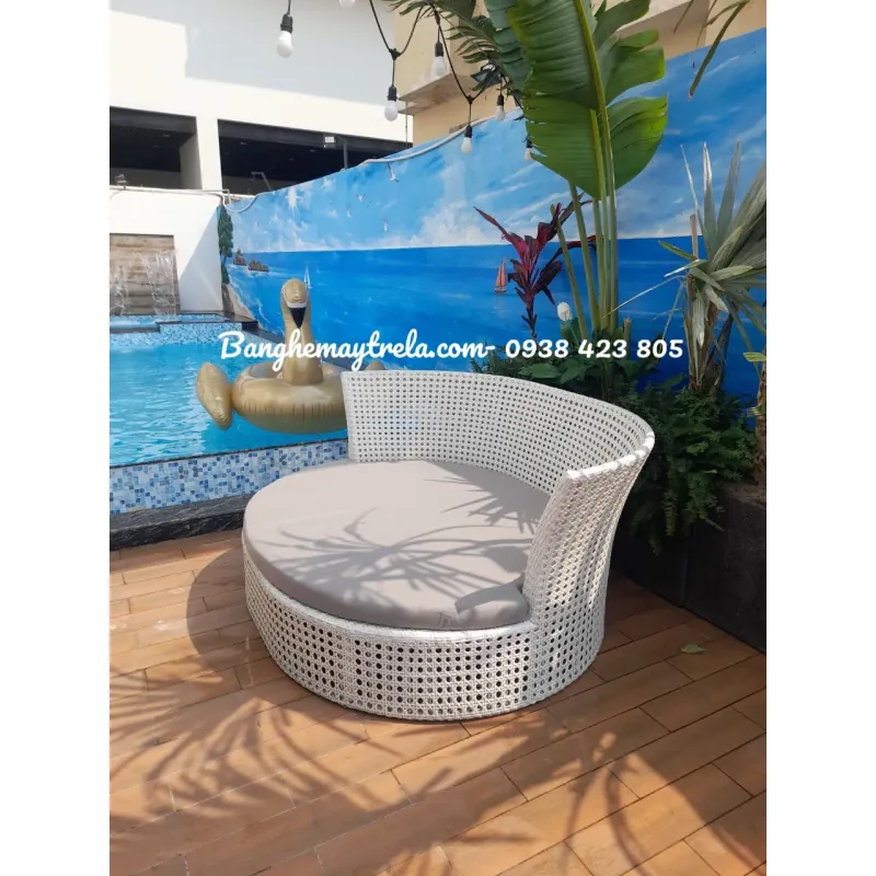 Ghế tròn hồ bơi tắm nắng mây nhựa 781529