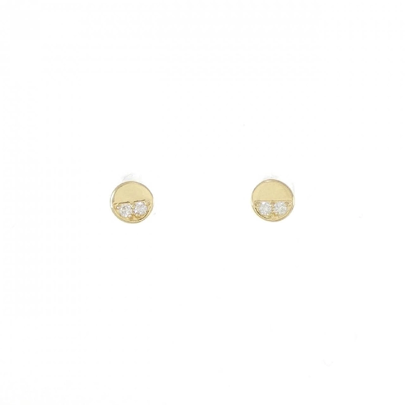 K18YG Bông tai kim cương 0.04CT - Hàng hiệu Chính hãng 872020