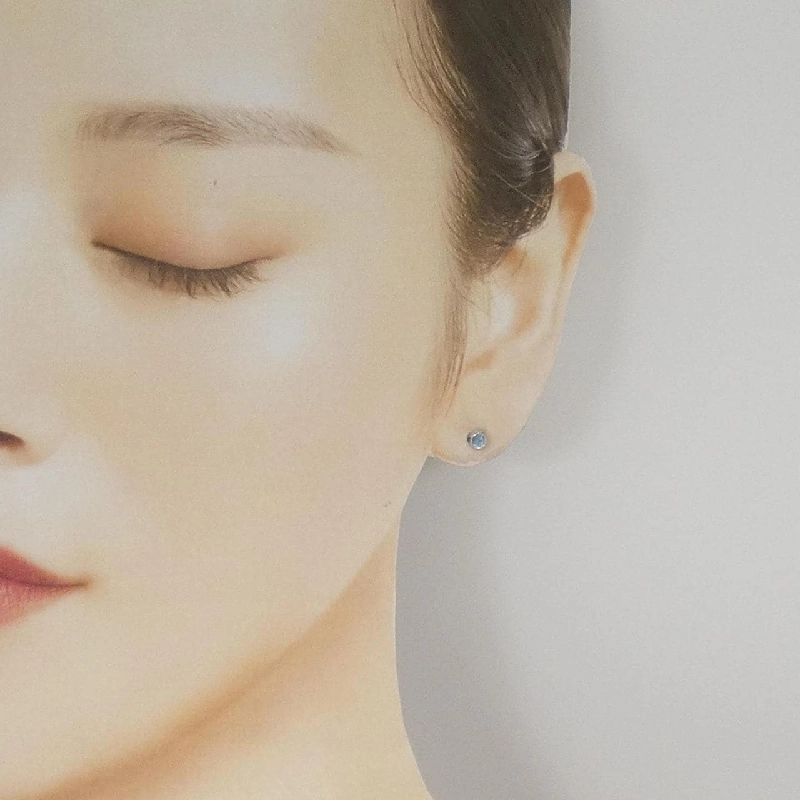 K14WG Bông tai Blue Topaz - Hàng hiệu Chính hãng 866465