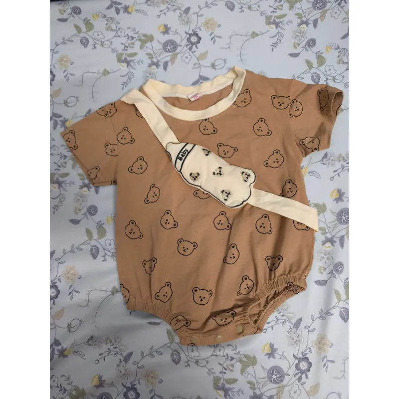 Áo liền quần hình gấu cho bé trai và bé gái 645199