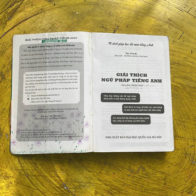 GIẢI THÍCH NGỮ PHÁP TIẾNG ANH- ĐẠI LỢI- HƯƠNG GIANG 712224