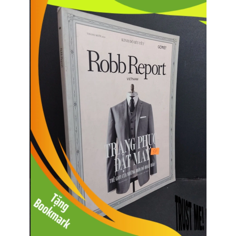 (TẶNG BOOKMARK) Robb Report Trang phục đặt may mới 80% ố nhẹ RBK2811 Kinh đô Bít - Tết TẠP CHÍ, THIẾT KẾ, THỜI TRANG 951301