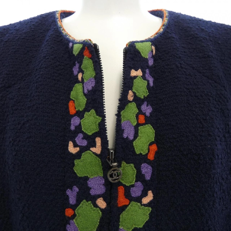 【Mã giảm giá】Áo khoác không cổ CHANEL 638319