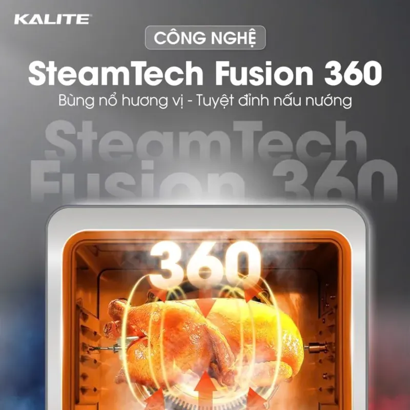 KALITE STEAM FUSION PRO – Đỉnh Cao 4in1: Chiên, Hấp, Nướng, Rã Đông Cực Đỉnh! 735083