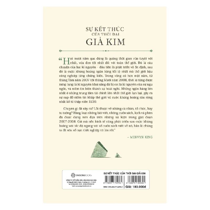 Sự Kết Thúc Của Thời Đại Giả Kim - Mervyn King 690347