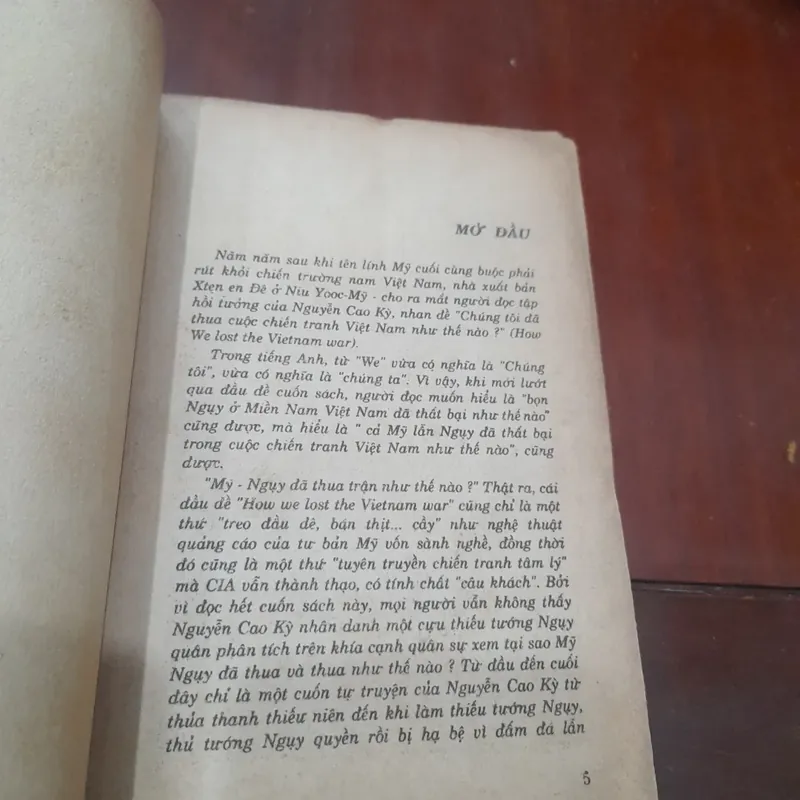 LỜI THÚ NHẬN CỦA TÊN TƯỚNG CAO BỒI (hồi ký Nguyễn Cao Kỳ) 731648