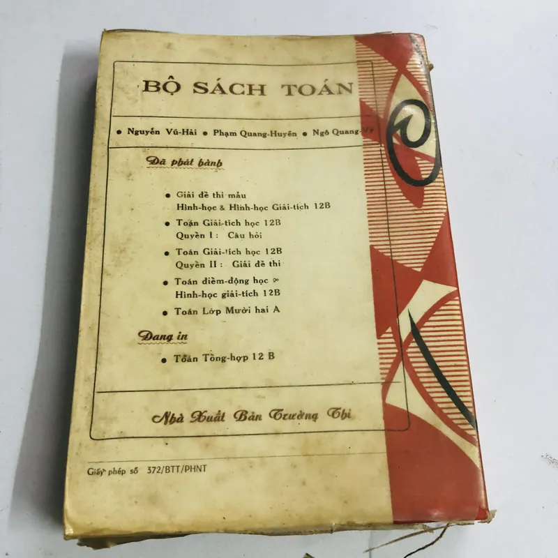 📚 TOÁN MƯỜI HAI A – CÂU HỎI VÀ TOÁN THI 571050