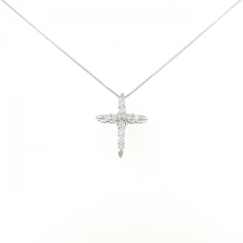 Dây chuyền kim cương PT850 hình chữ thập 0.40CT - Hàng hiệu Authentic 860888