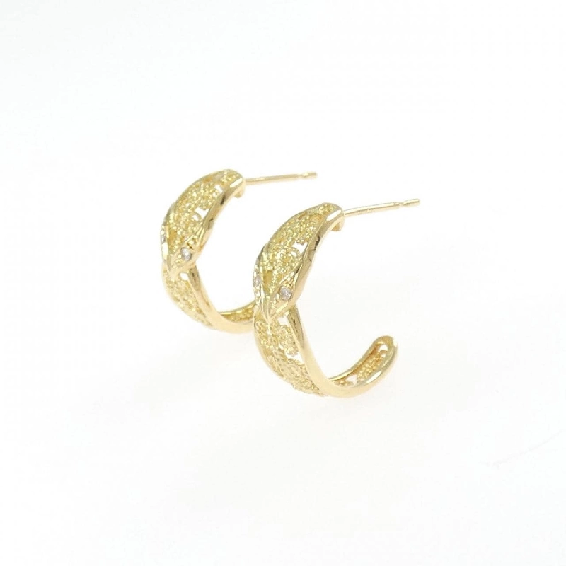 Bông tai kim cương K18YG 0.02CT - Hàng hiệu chính hãng 862225