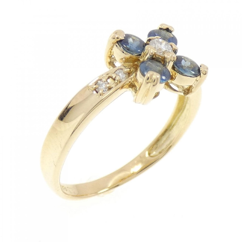 Nhẫn Sapphire Hoa K18YG - Hàng hiệu Chính hãng 854097