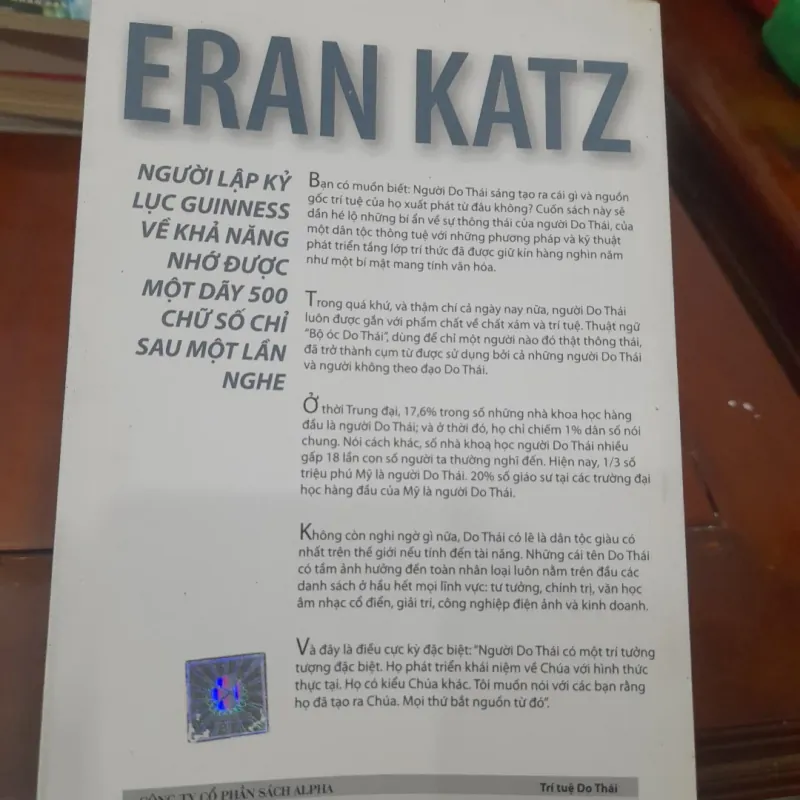 Eran Katz - TRÍ TUỆ DO THÁI 751125