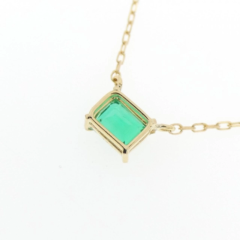 K18YG Emerald Necklace 0.21CT - Hàng hiệu Authentic 857338