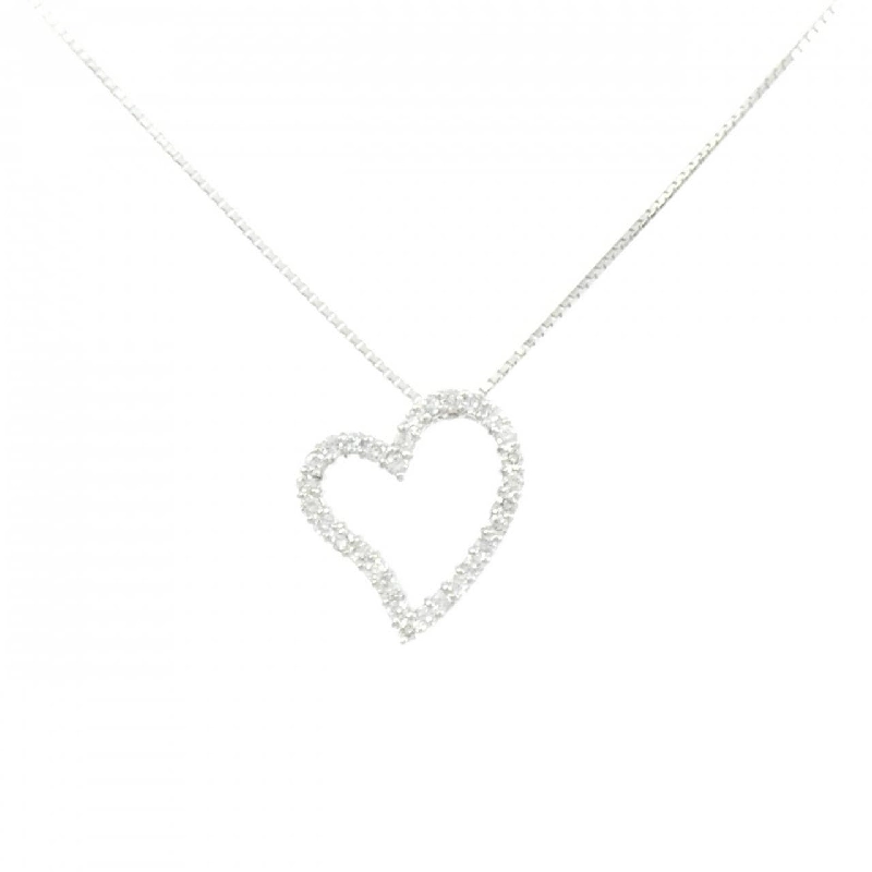 K18WG Dây chuyền hình trái tim kim cương 0.30CT - Hàng hiệu Chính hãng 856428