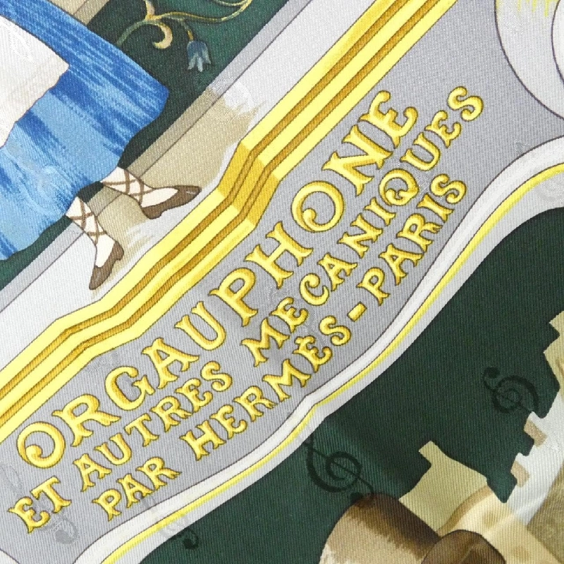 Khăn lụa HERMES ORGAUPHONE ET AUTRES MECA NIQUES - Hàng hiệu Authentic 807694