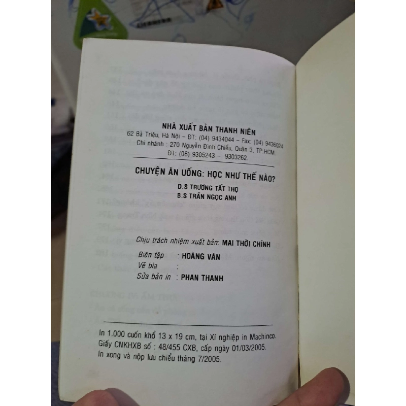 Chuyện ăn uống học như thế nào? - Tất Thọ - Ngọc Anh GIÁO TRÌNH, CHUYÊN MÔN HCM0910 920461
