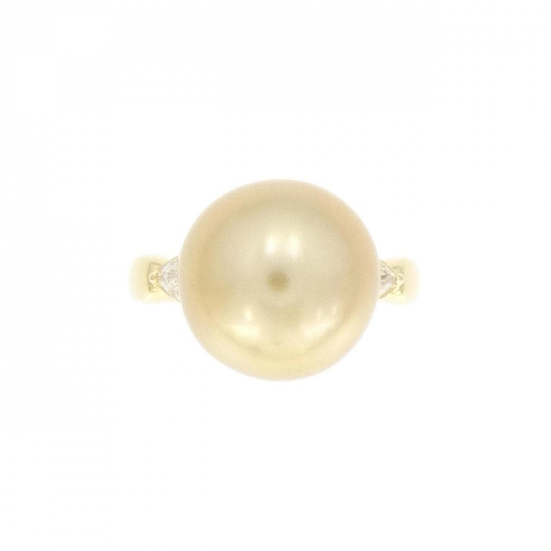 Nhẫn ngọc trai trắng K18YG 11.9mm 673189