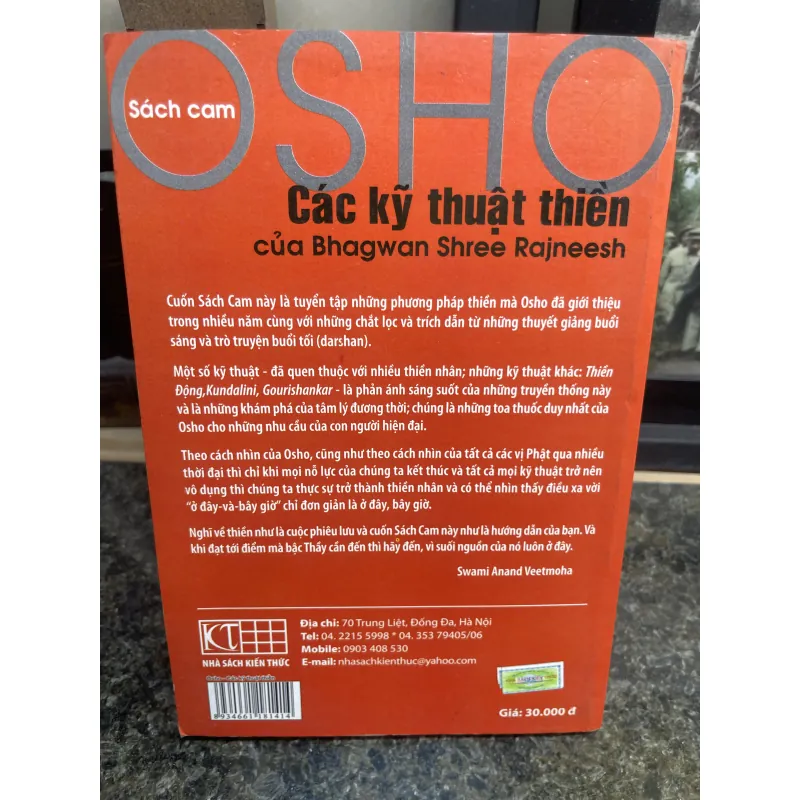 Các kỹ thuật thiền của Bhagwan Shree Rajneesh Sách cam Osho 762302