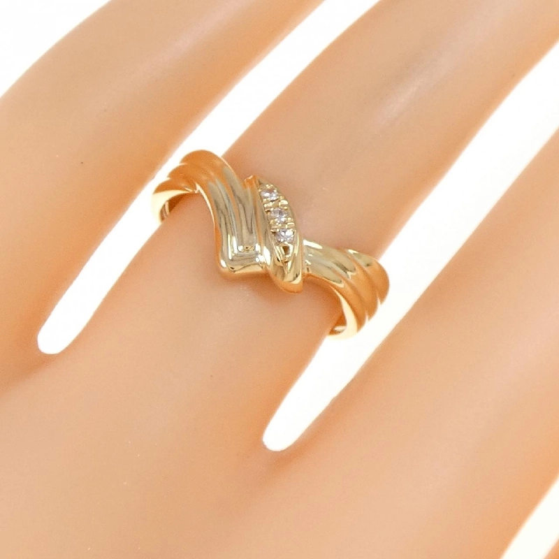 Nhẫn kim cương K18YG 0.03CT 670160