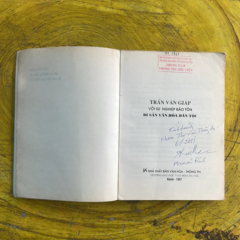 TRẦN VĂN GIÁP VỚI SỰ NGHIỆP BẢO TỒN DI SẢN VĂN HOÁ DÂN TỘC 998154