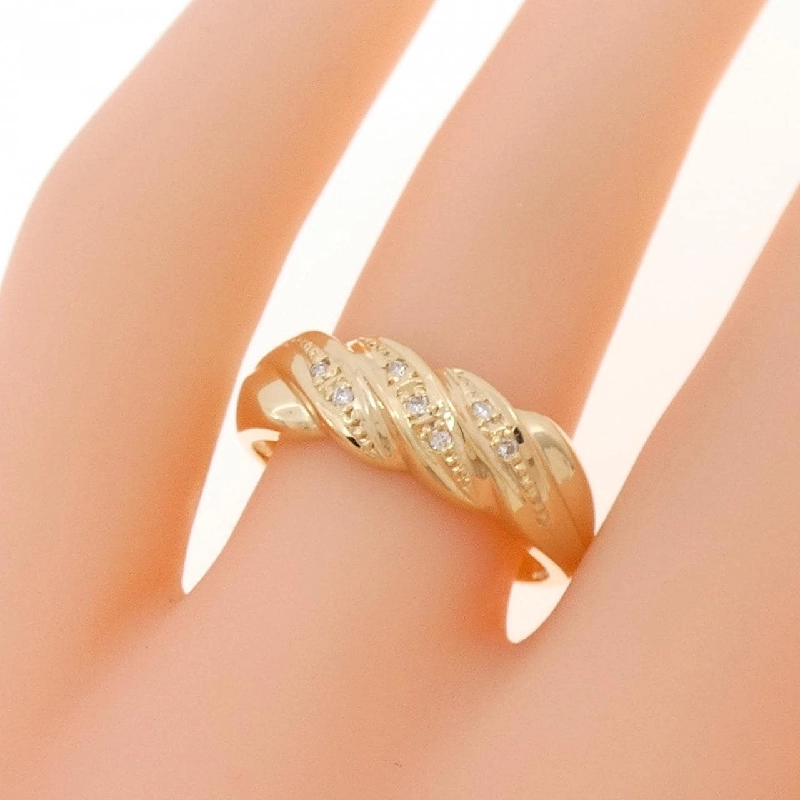 Nhẫn kim cương K18YG 668846