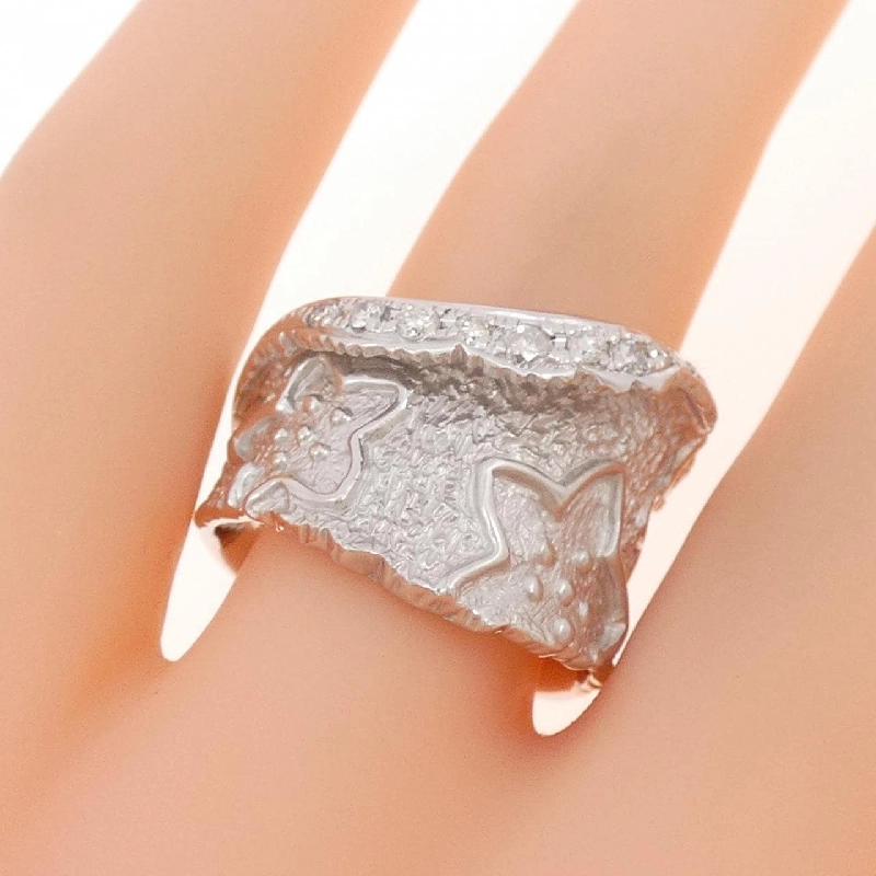 Nhẫn kim cương hoa K18WG 0.23CT - Hàng hiệu Authentic 855038