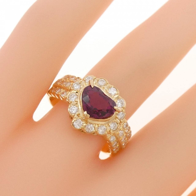 Nhẫn Ruby Hình Trái Tim K18YG 1.46CT - Hàng hiệu Chính hãng 847881