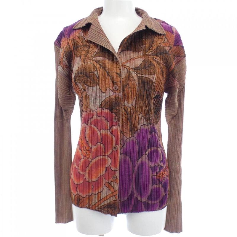 【Mã giảm giá】【Cổ điển】Áo cardigan PLEATS PLEASE 645452