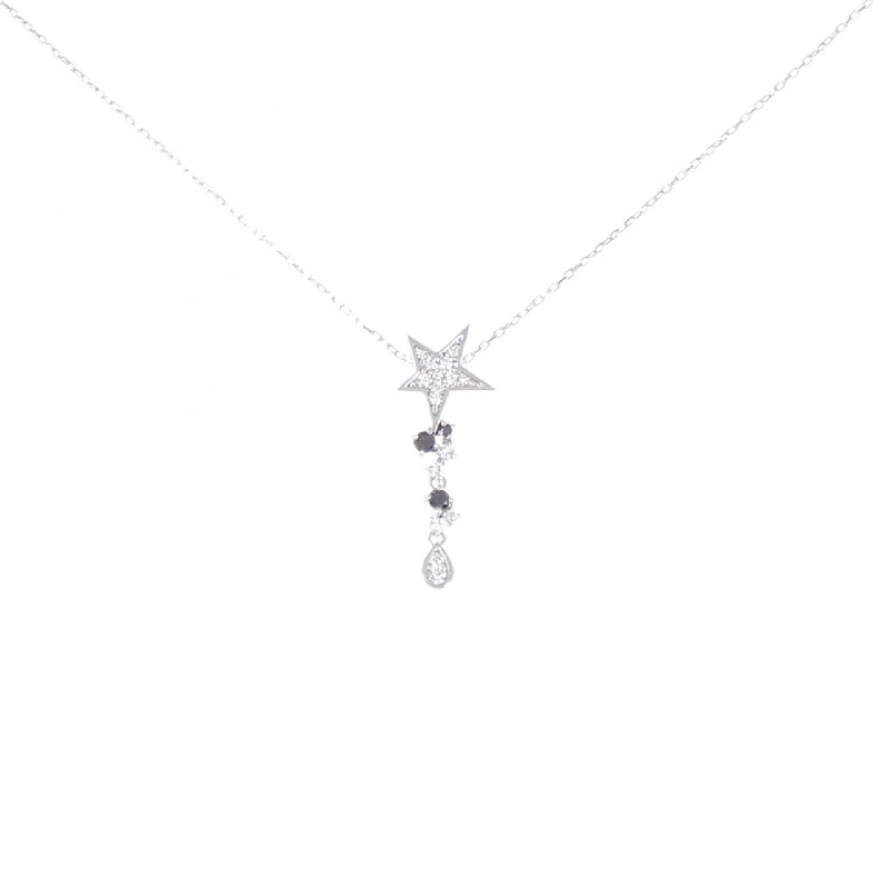 K18WG Ngôi sao Kim cương Dây chuyền 0.20CT - Hàng hiệu Chính hãng 861859