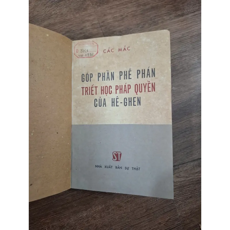 Góp phần phê phán triết học pháp quyền của Hê-ghen - Các Mác (Karl Marx) 718757