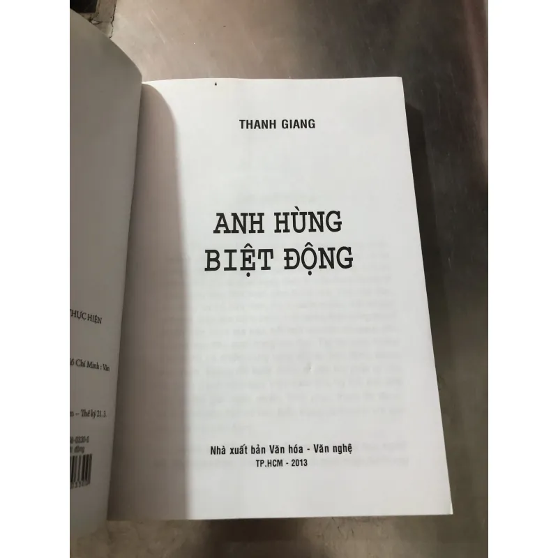 Anh hùng biệt động của tác giả Thanh Giang 977543