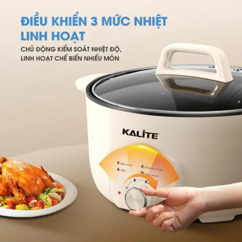 Nồi lẩu đa năng KALITE KL568 Elegant, dung tích 6L, công suất 2000W 934025