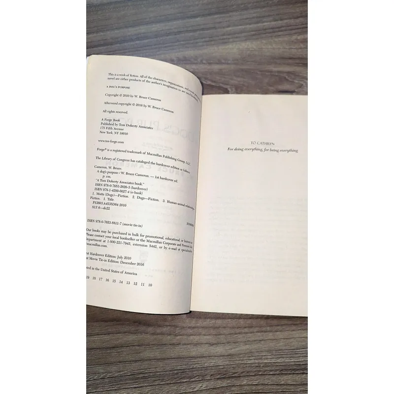 Sách cũ W. Bruce Cameron -
A Dog's Purpose 723277