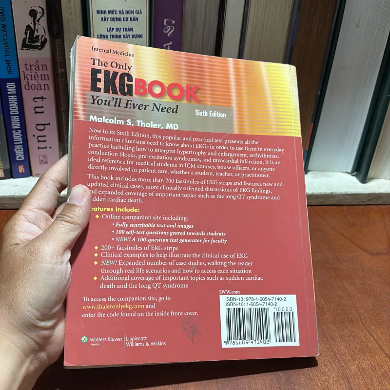 II Sách Y Học (Tiếng Anh): The Only EKG Book _ You’ll Ever Need - Malcolm S. Thaler 934720