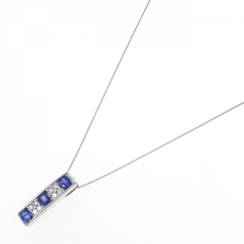Dây chuyền Sapphire PT900/PT850 0.90CT - Hàng hiệu Chính hãng 859244