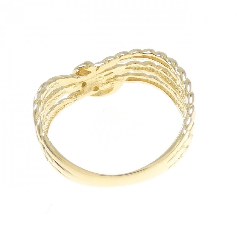 Nhẫn kim cương K18YG 0.015CT 673530