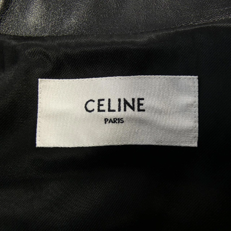 Áo khoác da cắt ra CELINE 2EF32280D - Hàng hiệu Authentic 888199
