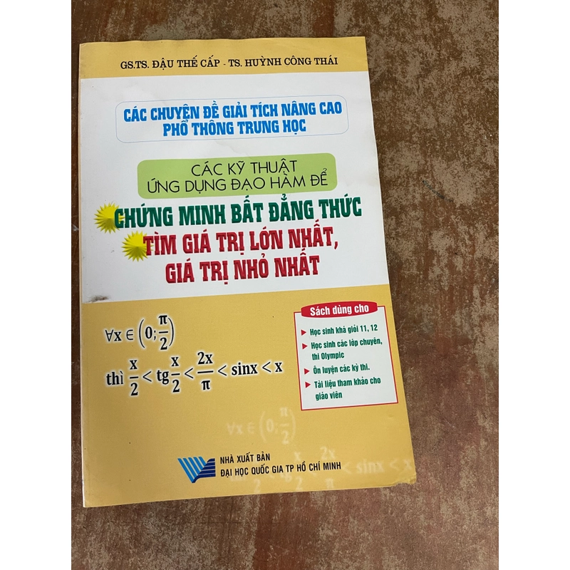 CÁC KỸ THUẬT ỨNG DỤNG ĐẠO HÀM ĐỂ CHỨNG MINH BẤT ĐẲNG THỨC-TÌM GTLN, GTNN 543106