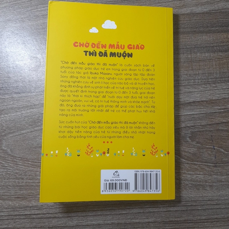 Sách Chờ đến mẫu giáo thì đã muộn - Mới 99% 471621