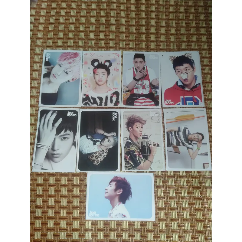 Card idol giấy cứng 9 tấm 18 ảnh  599157