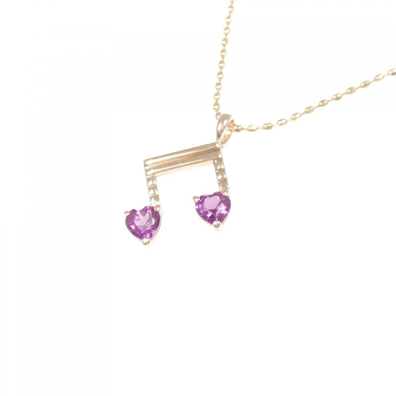 K10PG Âm符 Garnet Dây chuyền - Hàng hiệu Chính hãng 865482