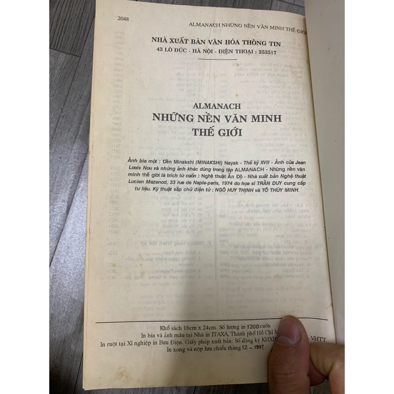ALMANACH NHỮNG NỀN VĂN MINH THẾ GIỚI.  521665