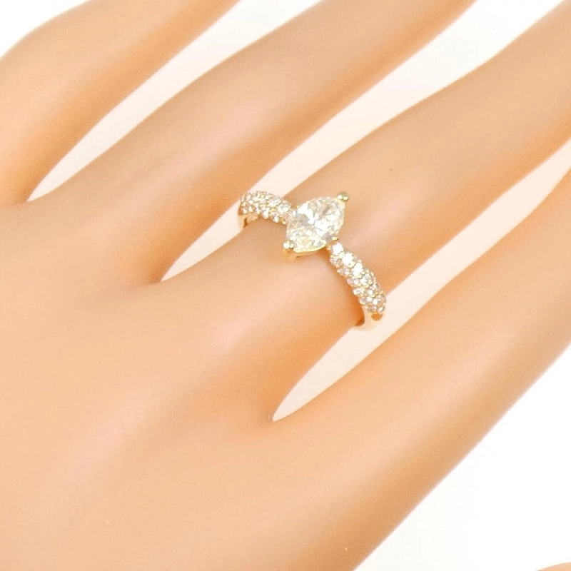 Nhẫn kim cương K18YG 0.82CT - Hàng hiệu Authentic 860008