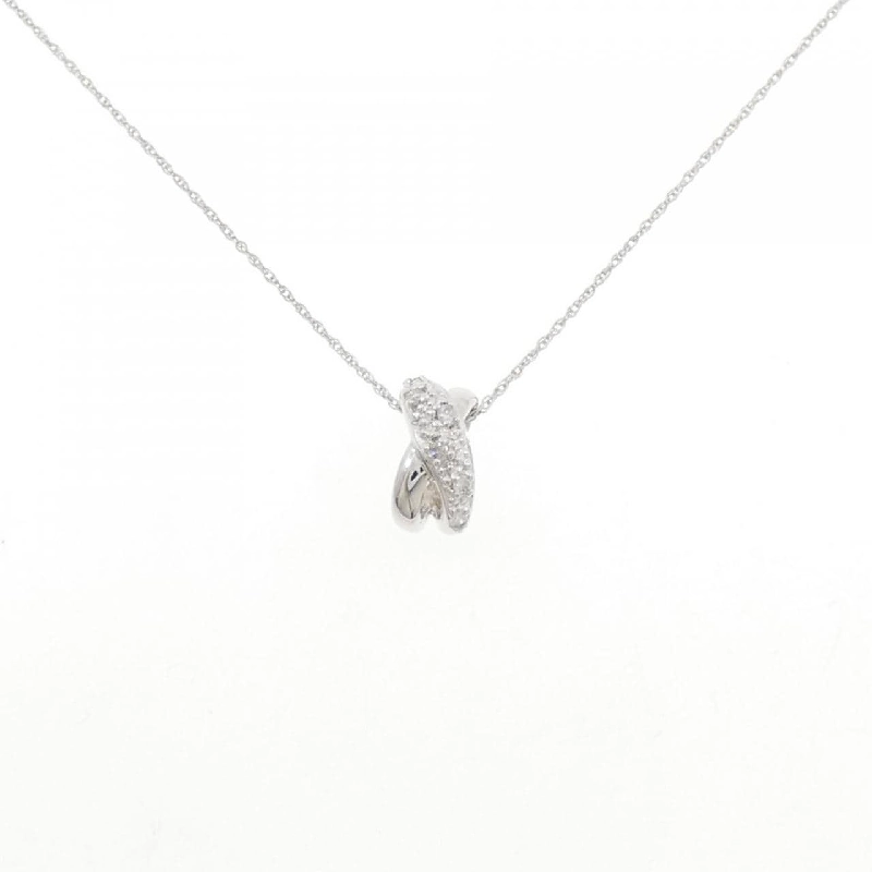 K18WG/750WG Dây chuyền kim cương 0.06CT - Hàng hiệu Chính hãng 857585