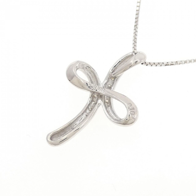 Dây chuyền kim cương K18WG 0.10CT - Hàng hiệu Chính hãng 862518