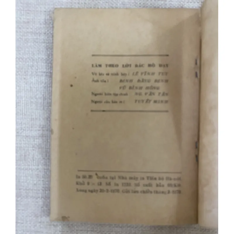 Làm theo lời bác hồ dạy- Kim Đồng 1970 1019496