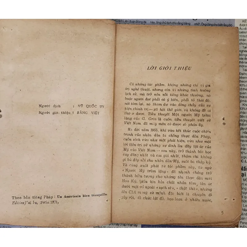 Tiểu thuyết MỘT NGƯỜI MỸ TRẦM LẶNG - Tác giả: Graham Greene 705529